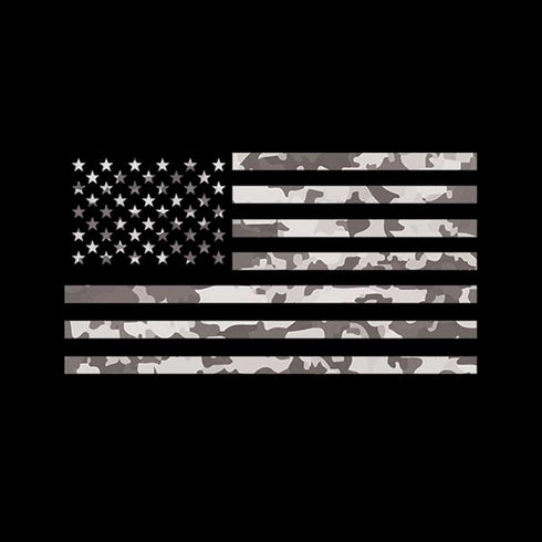 Black and White Camo American Flag Moto E5 Play Skin